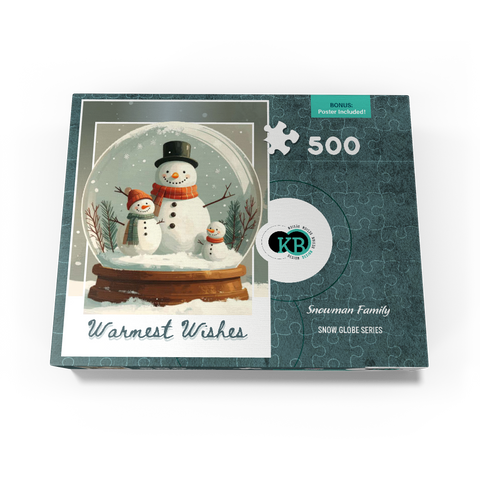 Snowman Family 500 Jigsaw Puzzle box view3