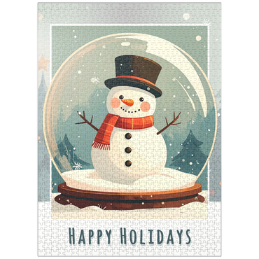 puzzleplate Jolly Snowman 1000 Jigsaw Puzzle