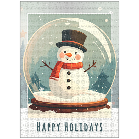 puzzleplate Jolly Snowman 1000 Jigsaw Puzzle