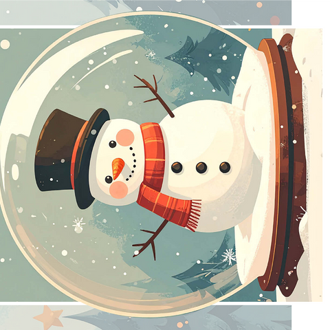 Jolly Snowman 1000 Jigsaw Puzzle 3D Modell