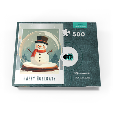 Jolly Snowman 500 Jigsaw Puzzle box view3