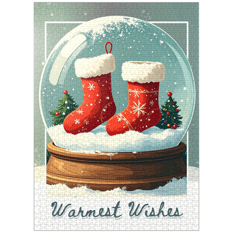 puzzleplate Christmas Stockings 1000 Jigsaw Puzzle