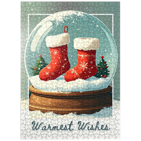 puzzleplate Christmas Stockings 500 Jigsaw Puzzle