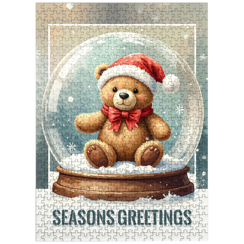 puzzleplate Christmas Teddy Bear 500 Jigsaw Puzzle