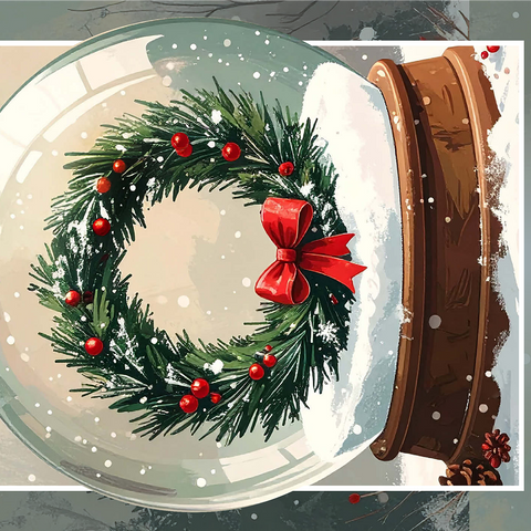 Holiday Wreath 1000 Jigsaw Puzzle 3D Modell
