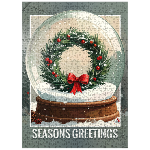 puzzleplate Holiday Wreath 500 Jigsaw Puzzle