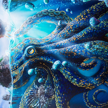 What Lies Beneath Kraken - Dakota Daetwiler 1000 Jigsaw Puzzle 3D Modell