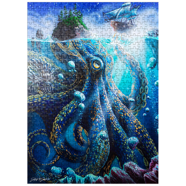 puzzleplate What Lies Beneath Kraken - Dakota Daetwiler 500 Jigsaw Puzzle
