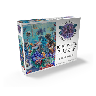 Undersea Library Reading Mermaid - Dakota Daetwiler 1000 Jigsaw Puzzle box view2