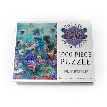 Undersea Library Reading Mermaid - Dakota Daetwiler 1000 Jigsaw Puzzle box view3