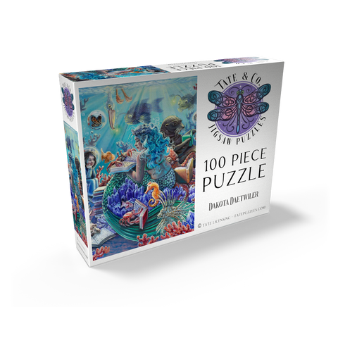 Undersea Library Reading Mermaid - Dakota Daetwiler 100 Jigsaw Puzzle box view2