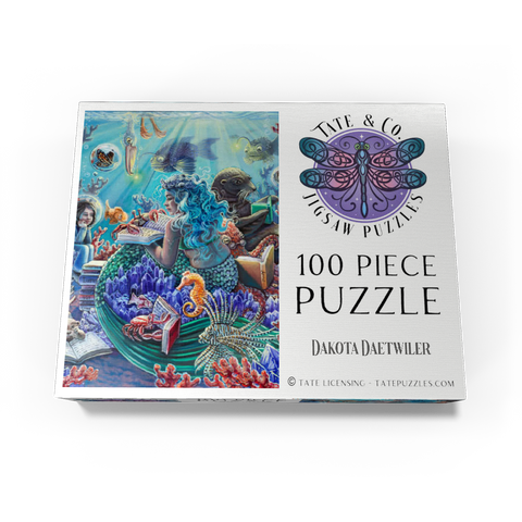 Undersea Library Reading Mermaid - Dakota Daetwiler 100 Jigsaw Puzzle box view3