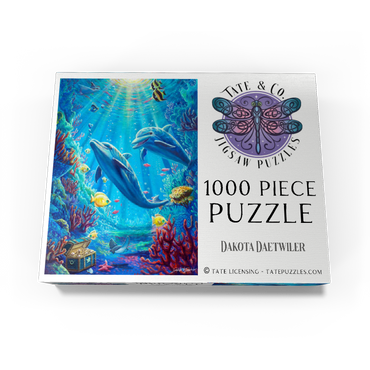 Under The Sea Dolphins Coral Reef - Dakota Daetwiler 1000 Jigsaw Puzzle box view3