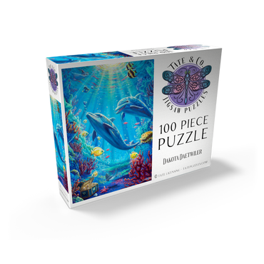Under The Sea Dolphins Coral Reef - Dakota Daetwiler 100 Jigsaw Puzzle box view2