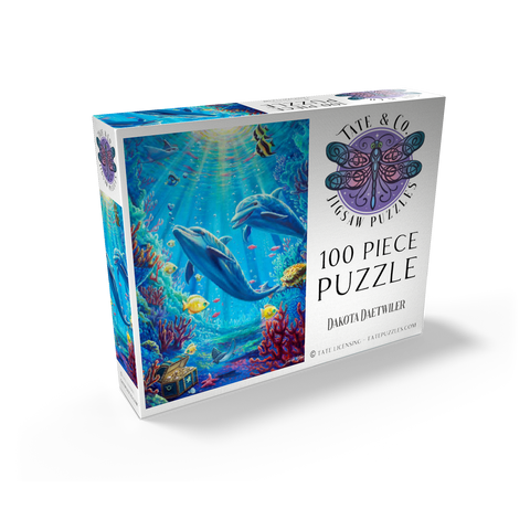 Under The Sea Dolphins Coral Reef - Dakota Daetwiler 100 Jigsaw Puzzle box view2