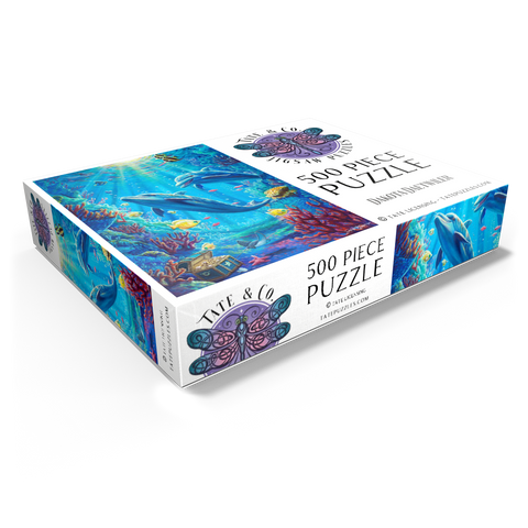Under The Sea Dolphins Coral Reef - Dakota Daetwiler 500 Jigsaw Puzzle box view1