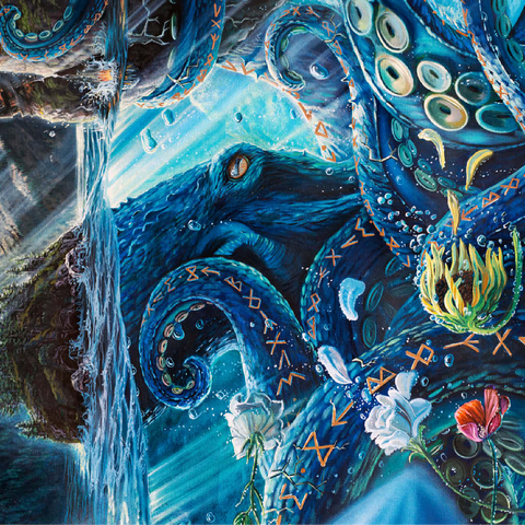 The Wrath of What Lies Beneath Octopus - Dakota Daetwiler 100 Jigsaw Puzzle 3D Modell