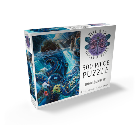 The Wrath of What Lies Beneath Octopus - Dakota Daetwiler 500 Jigsaw Puzzle box view2