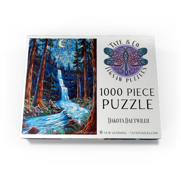 Redwood Starry Night Waterfall - Dakota Daetwiler 1000 Jigsaw Puzzle box view3