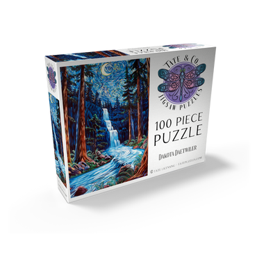 Redwood Starry Night Waterfall - Dakota Daetwiler 100 Jigsaw Puzzle box view2
