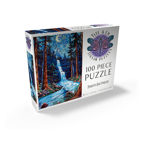 Redwood Starry Night Waterfall - Dakota Daetwiler 100 Jigsaw Puzzle box view2