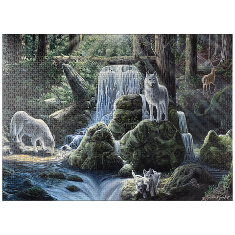 puzzleplate Spirits, Wolves, & Hidden Animals - Dakota Daetwiler 1000 Jigsaw Puzzle