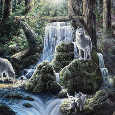 Spirits, Wolves, & Hidden Animals - Dakota Daetwiler 1000 Jigsaw Puzzle 3D Modell