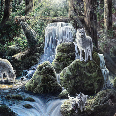Spirits, Wolves, & Hidden Animals - Dakota Daetwiler 1000 Jigsaw Puzzle 3D Modell