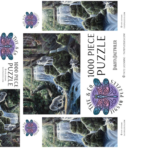 Spirits, Wolves, & Hidden Animals - Dakota Daetwiler 1000 Jigsaw Puzzle box 3D Modell