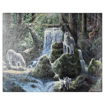 puzzleplate Spirits, Wolves, & Hidden Animals - Dakota Daetwiler 100 Jigsaw Puzzle