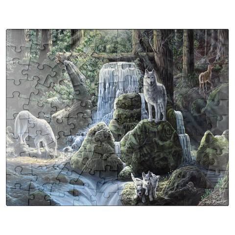 puzzleplate Spirits, Wolves, & Hidden Animals - Dakota Daetwiler 100 Jigsaw Puzzle