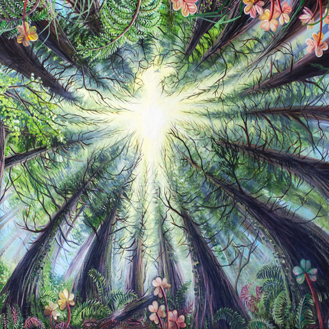 Phoenix Redwoods - Dakota Daetwiler 1000 Jigsaw Puzzle 3D Modell