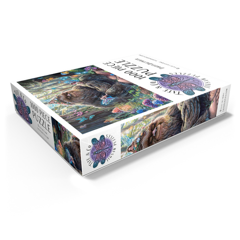 Peaceful Bigfoot Sasquatch with Fairies - Dakota Daetwiler 1000 Jigsaw Puzzle box view1