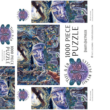 Miracle Unicorn Pegasus - Dakota Daetwiler 1000 Jigsaw Puzzle box 3D Modell