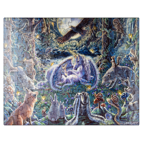 puzzleplate Miracle Unicorn Pegasus - Dakota Daetwiler 100 Jigsaw Puzzle