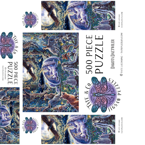 Miracle Unicorn Pegasus - Dakota Daetwiler 500 Jigsaw Puzzle box 3D Modell