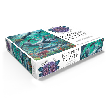Lazy Day at the Otter Spa w/ Manatees - Dakota Daetwiler 1000 Jigsaw Puzzle box view1