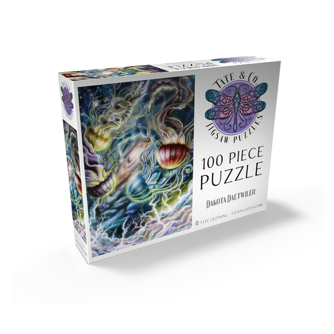 Jellyfish in Space Galaxy - Dakota Daetwiler 100 Jigsaw Puzzle box view2