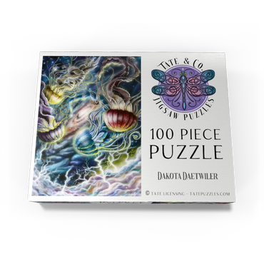Jellyfish in Space Galaxy - Dakota Daetwiler 100 Jigsaw Puzzle box view3