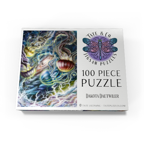 Jellyfish in Space Galaxy - Dakota Daetwiler 100 Jigsaw Puzzle box view3