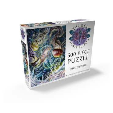 Jellyfish in Space Galaxy - Dakota Daetwiler 500 Jigsaw Puzzle box view2