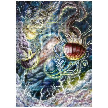 puzzleplate Jellyfish in Space Galaxy - Dakota Daetwiler 500 Jigsaw Puzzle