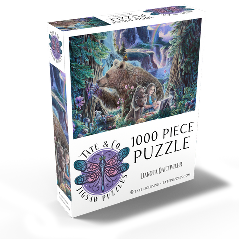Inner Peace Brown Bears at waterfall - Dakota Daetwiler 1000 Jigsaw Puzzle box view2