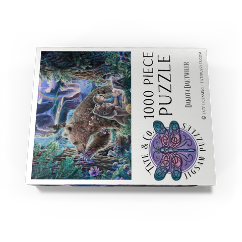 Inner Peace Brown Bears at waterfall - Dakota Daetwiler 1000 Jigsaw Puzzle box view3