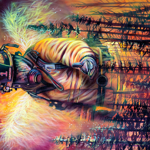 Hero Firefighter, first responders - Dakota Daetwiler 500 Jigsaw Puzzle 3D Modell