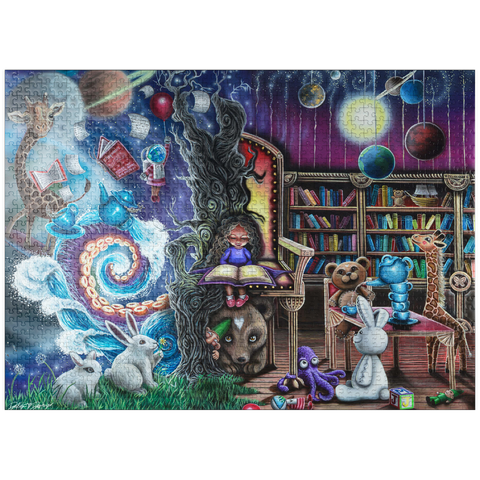 puzzleplate Hazel's Reading World - Dakota Daetwiler 1000 Jigsaw Puzzle