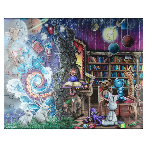puzzleplate Hazel's Reading World - Dakota Daetwiler 100 Jigsaw Puzzle