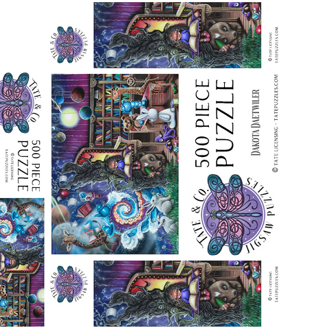 Hazel's Reading World - Dakota Daetwiler 500 Jigsaw Puzzle box 3D Modell