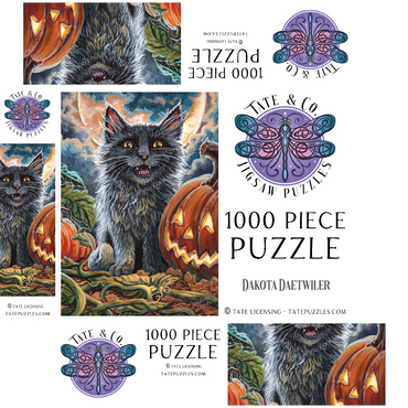 Spooky Kitty, Black Cat Halloween - Dakota Daetwiler 1000 Jigsaw Puzzle box 3D Modell