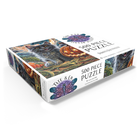 Spooky Kitty, Black Cat Halloween - Dakota Daetwiler 500 Jigsaw Puzzle box view1